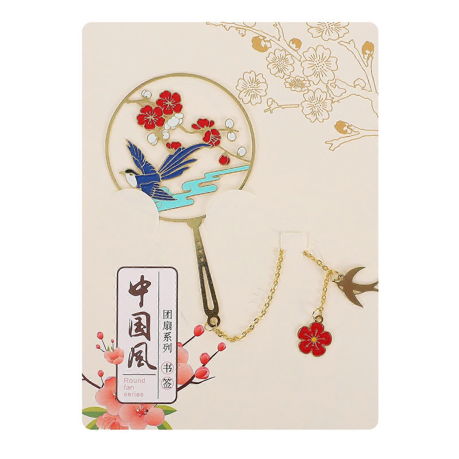 Student Metal Bookmark Circular Fan Shape 3Pcs Practical Set