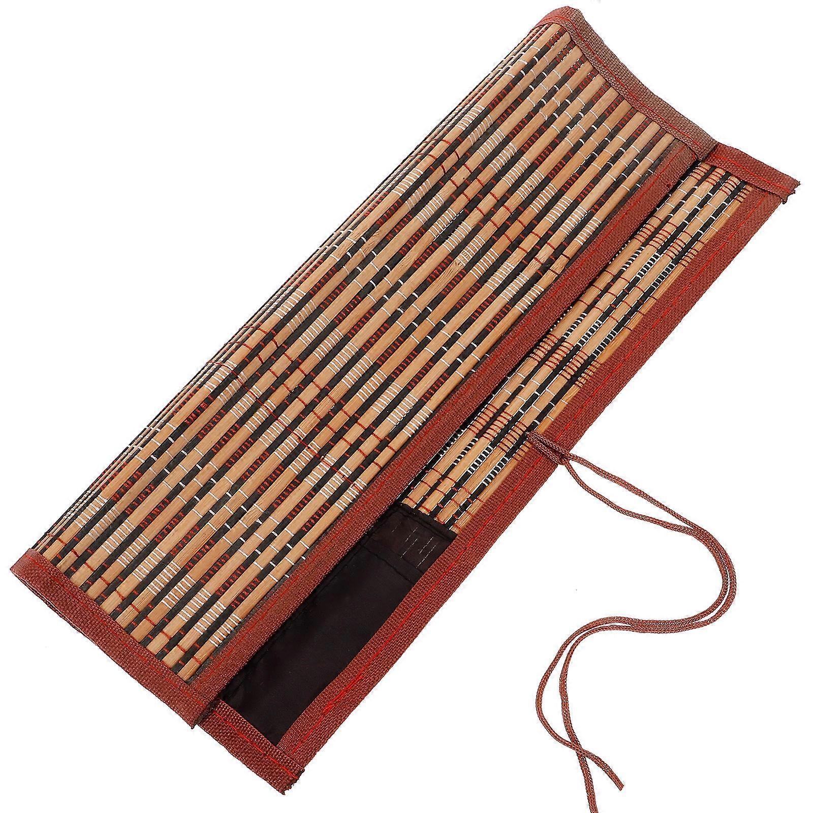 Pencil Wrap Holder Roll Up Pouch For Art Assorted Color Organize Stationery 5Pcs