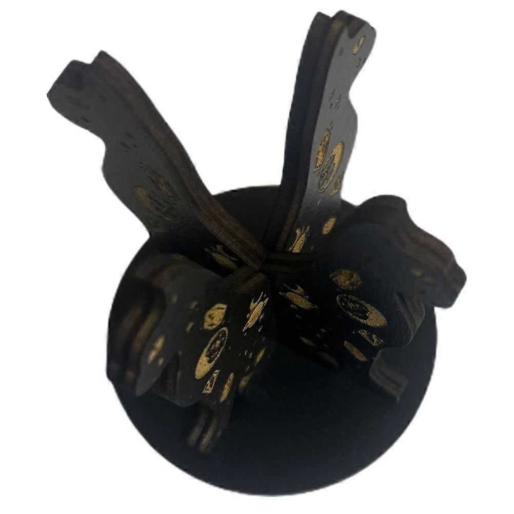 Wooden Crystal Ball Holder Sphere Base for 3Pcs Display