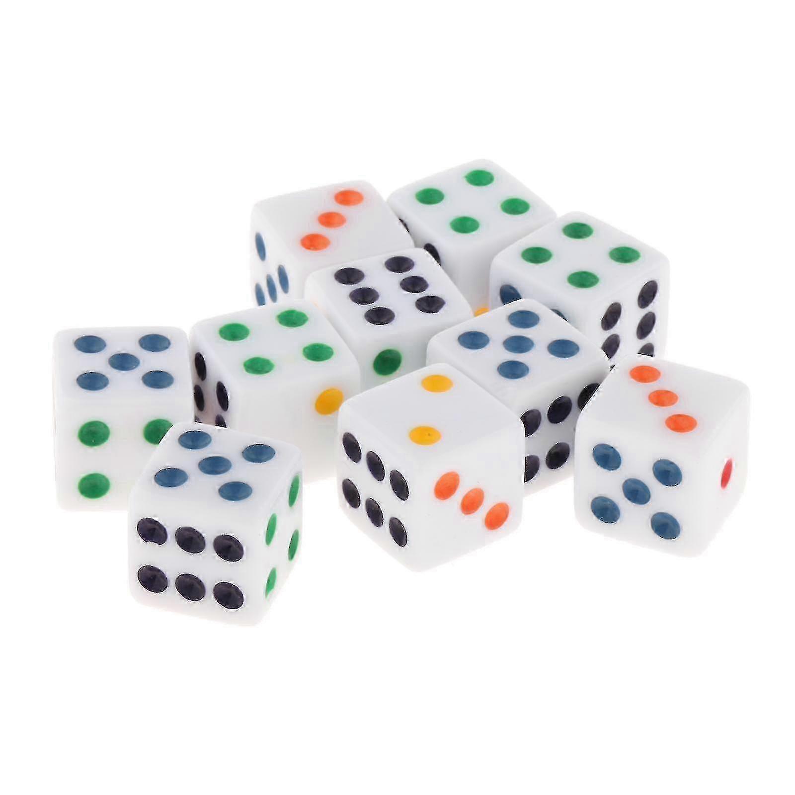 2025 10pcs Acrylic Dices Game Spot For Bar Party