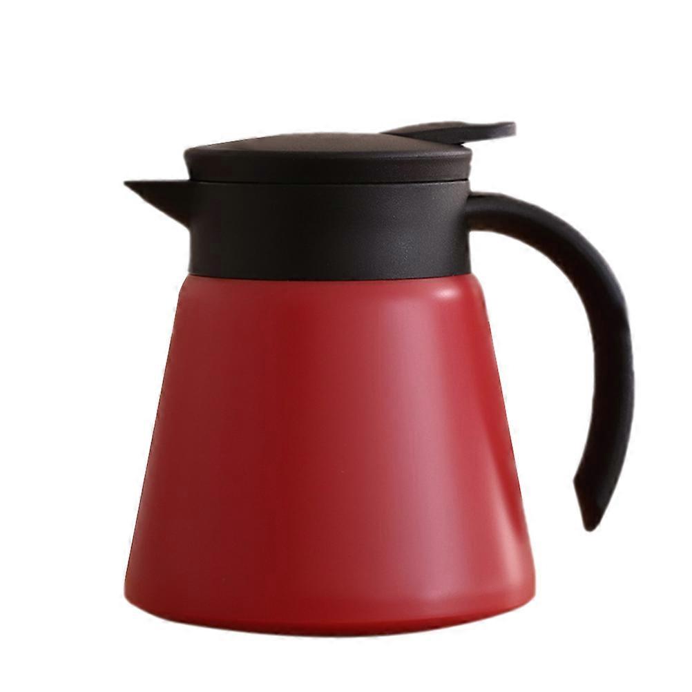 Double Walled Bottle Insulated Pot for Storing Water 2Pcs Red