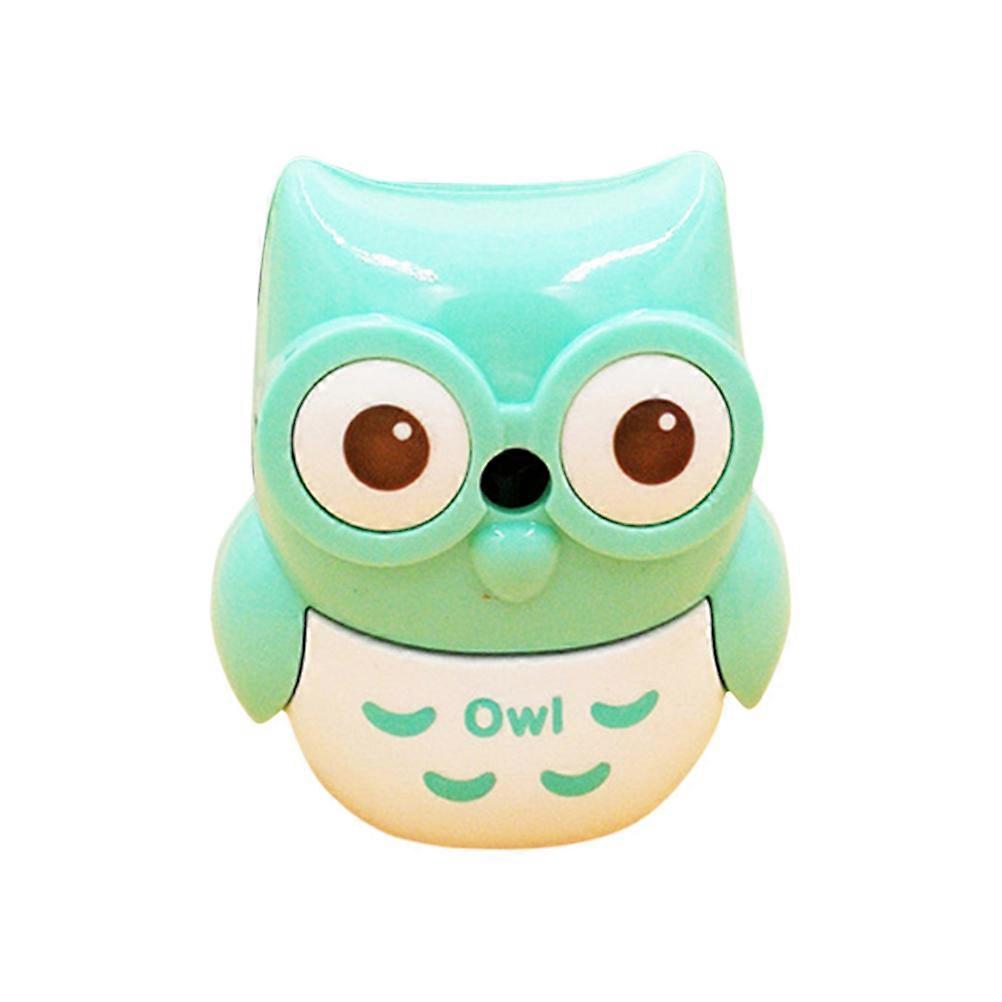 Pencil Sharpener for Kids Owl Design Semi-Automatic Rotary Sharpener