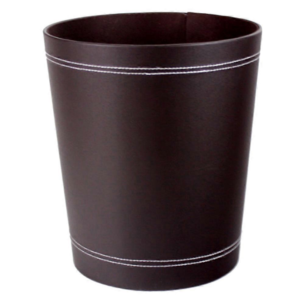 Waste Storage Bin Coffee Round Trash Can for Storage Use 2Pcs Home Use