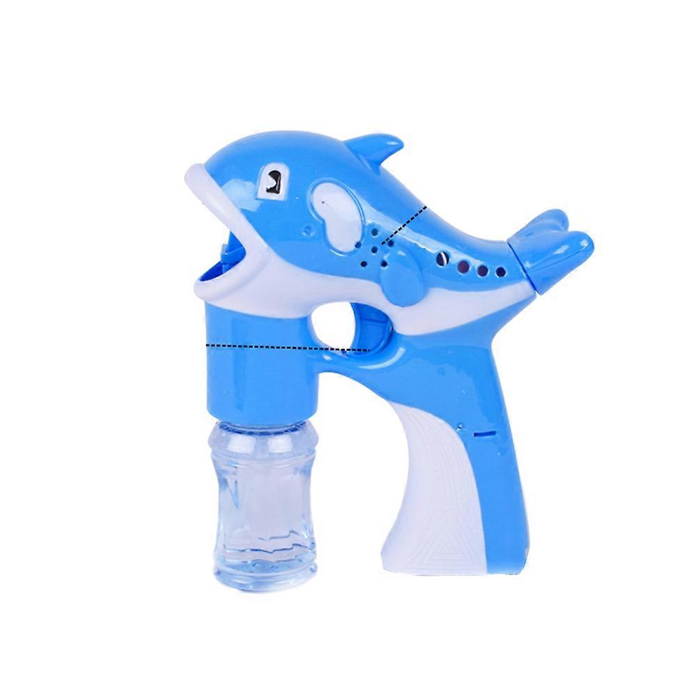 Bubble Blowing Dolphin Toy for Kids Outdoor Play and Parties Light Function 1Set