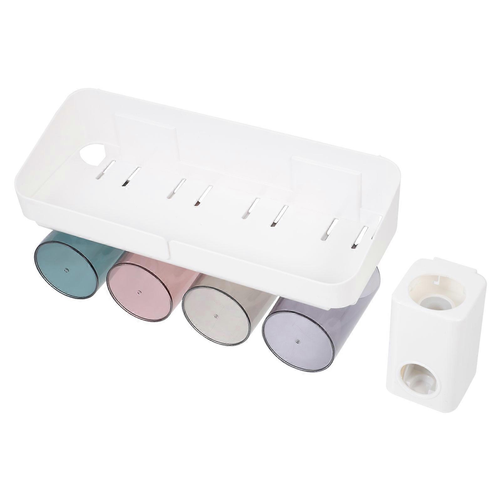 Space-Saving Cup Holder Rack For Family Bathroom Use In 31.5X14.5X11CM Size With Bacteria-Proof Quality 1 Set