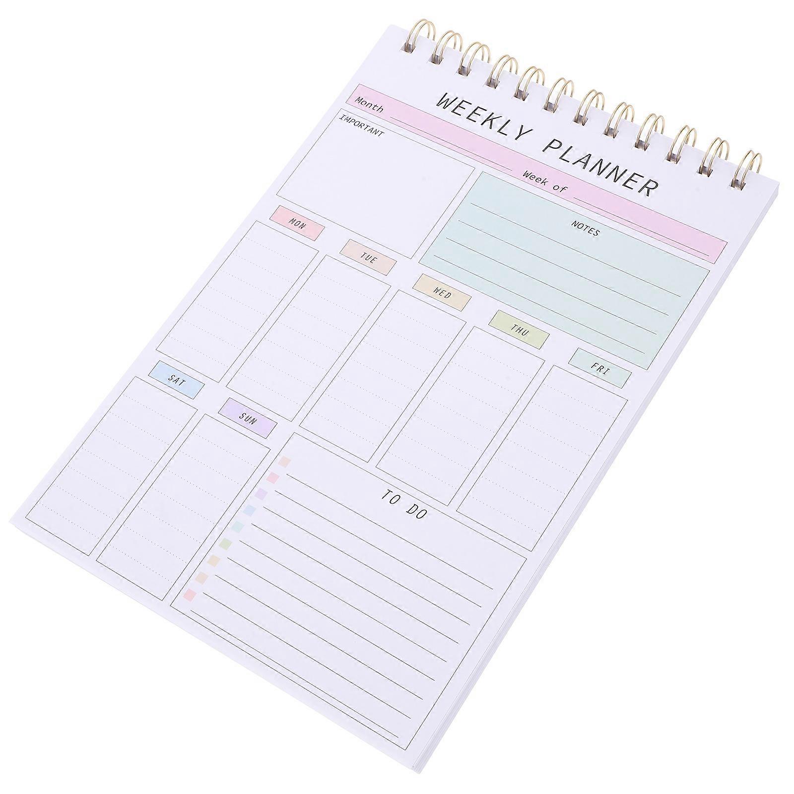 Aesthetic Planner Weekly Planner for Convenient Scheduling 4Pcs