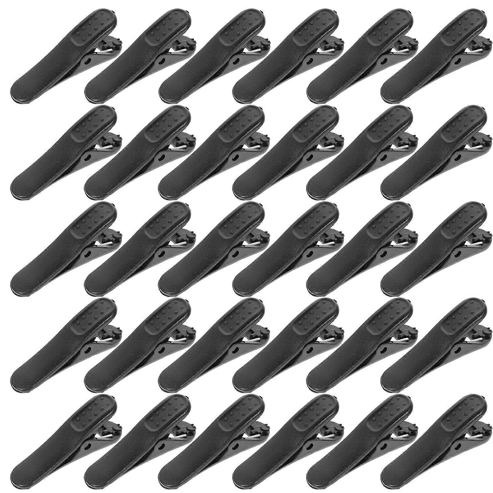 Headset Cord Clips Black for Earphone 300Pcs Plastic Cable Clip
