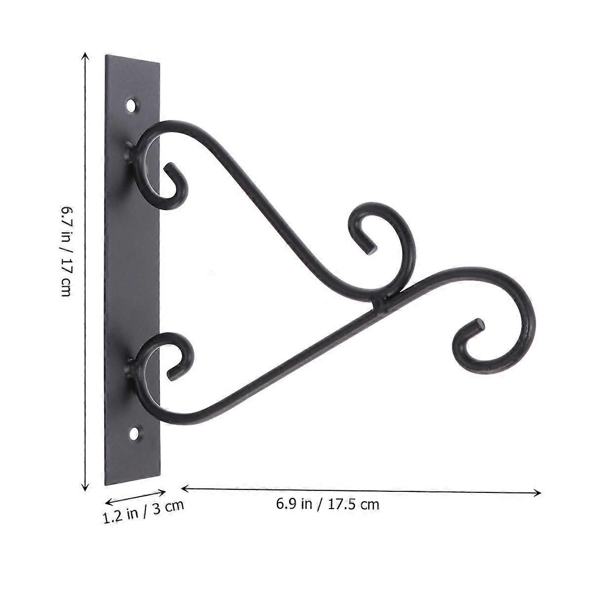 Hanging Plant Bracket for Hanging Use Heavy Duty Candlestick Hook Black
