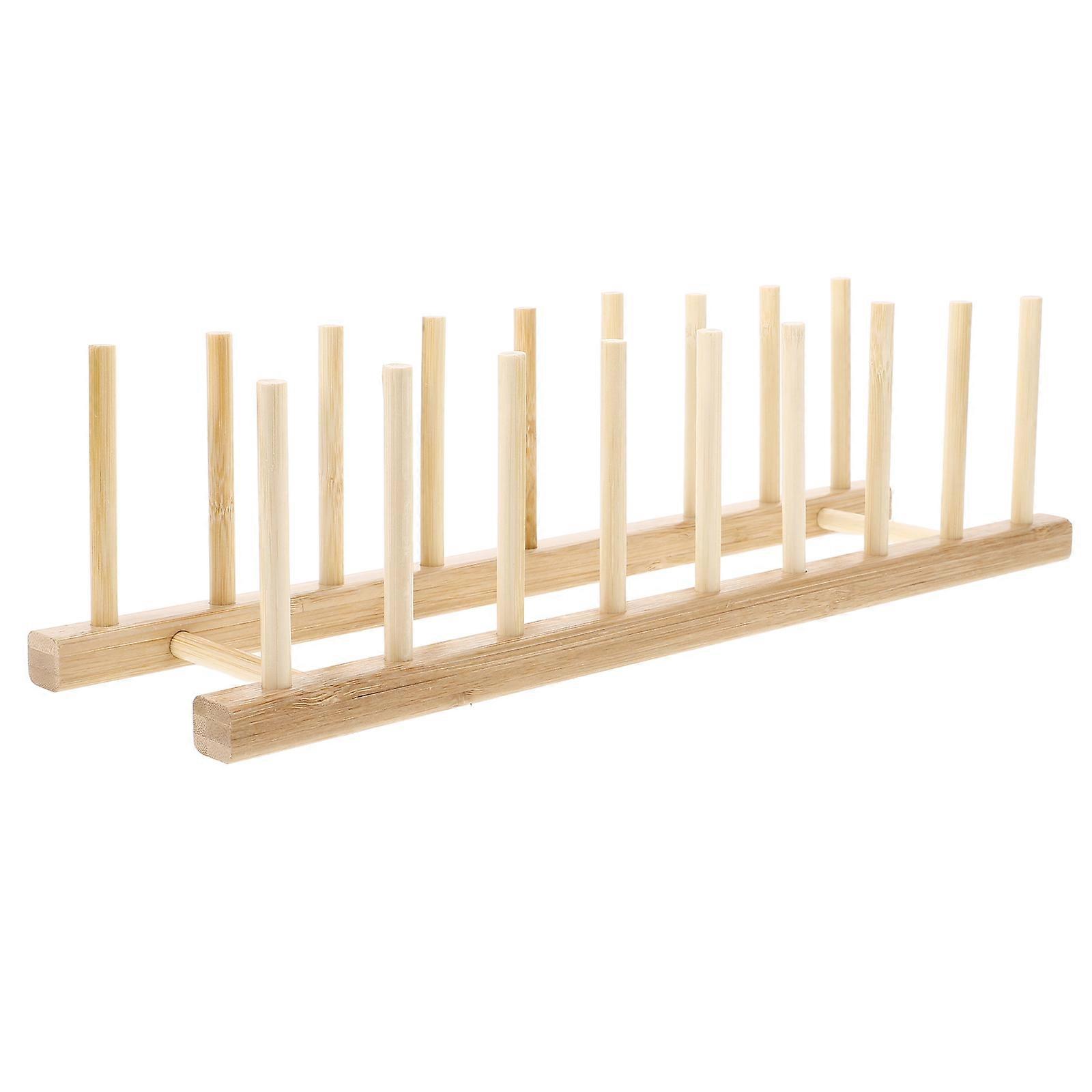 Spool Storage Rack Wooden Spool Holder Home Organization Crafts Work Rectangular Shape Wood Material Sewing Tool Organization 1Pack