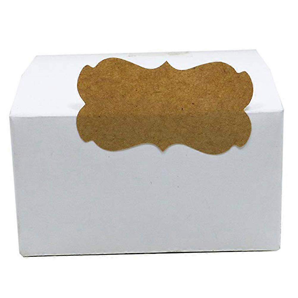 Kraft Paper Stickers Packaging Sealing Labels for Decoration 600Pcs Roll