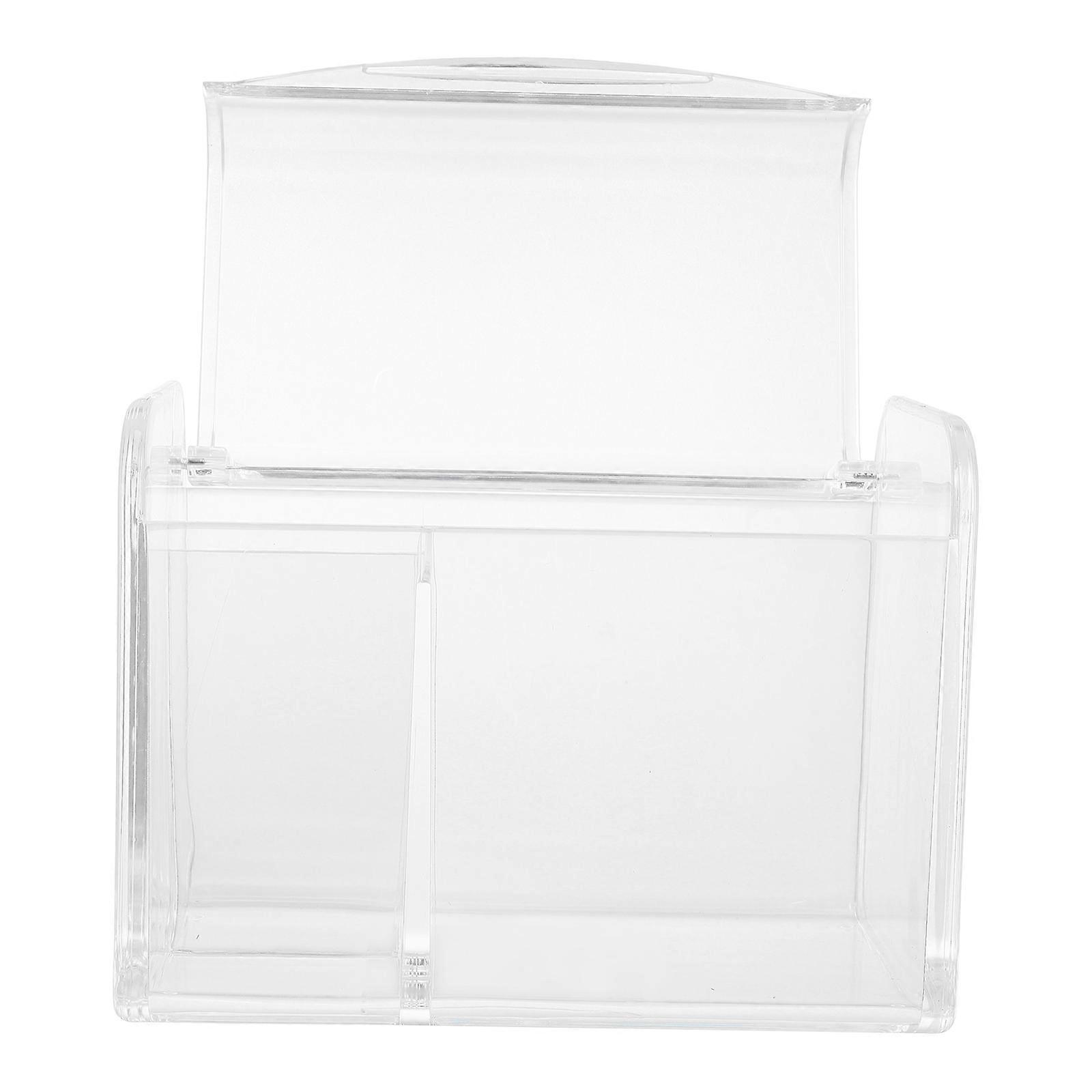 5Pcs Transparent Makeup Box for Cotton Pad Storage and Organization