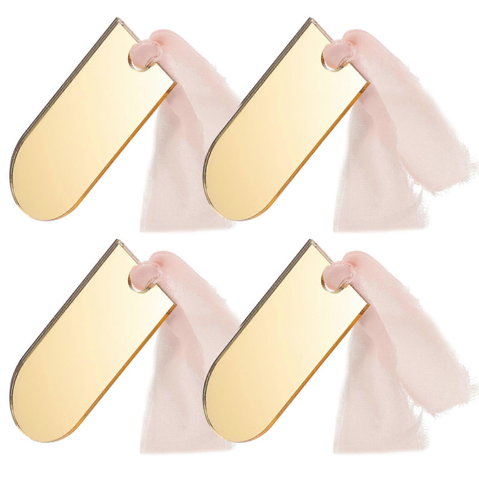 12 Pcs Modern Reserved Seating Signs for Event Organizers Featuring Clear Design for Weddings and Anniversaries with Arch Shape