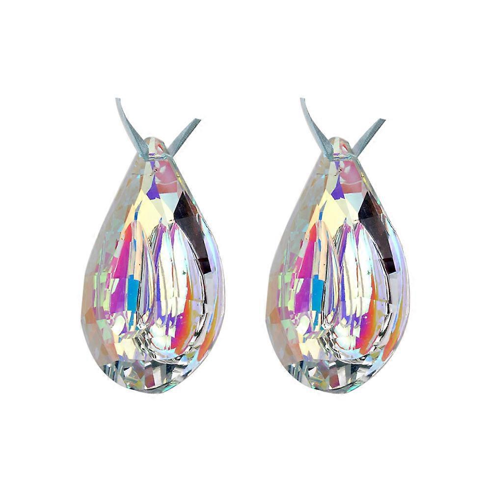 Crystal Pendant Water Drop Shape for Decoration 6Pcs Colorful Hanging Ornaments