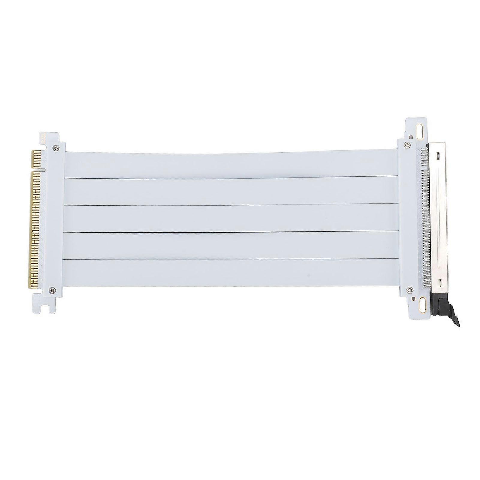 PCIE 5.0 X16 Riser Cable PCB 128Gbps High Speed Flexible GPU Extension Riser Cable Adapter Compatible with 4.0 3.0 2.0 1.0 40cm/15.75in