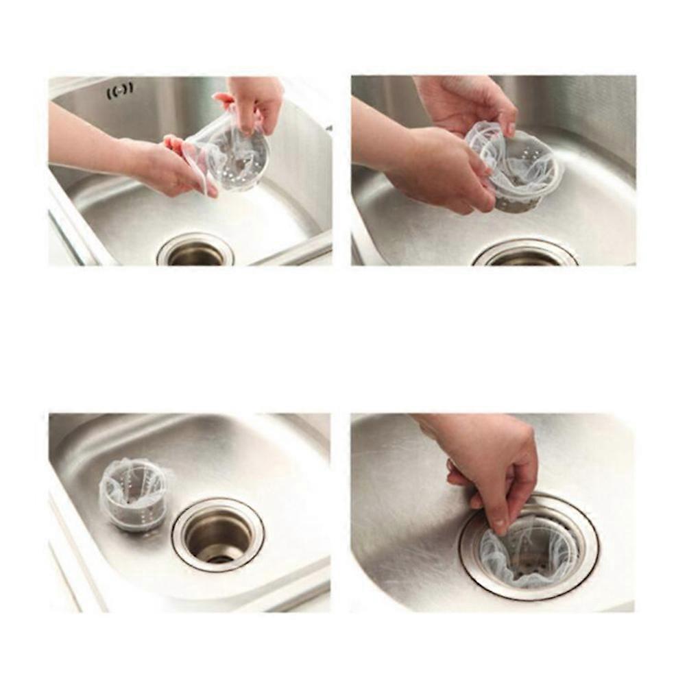 Filterbeutel für Küchenspüle, Müllfiltration, Anti-Blocking-Abflussschutz, 11 x 10 x 0,2 cm, 30 Stück