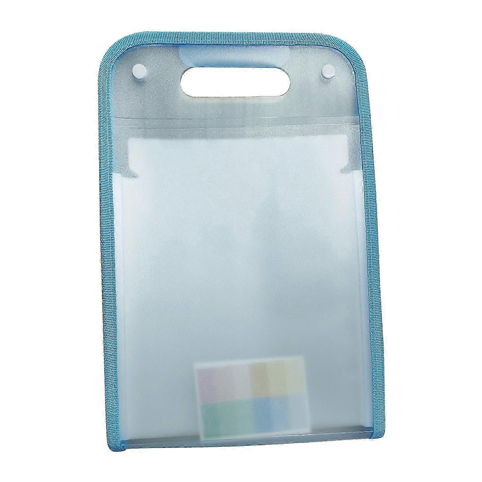 Pink Vertical A4 Organiser Bag - Multi-Layer Expanding Folder for Student Paper Storage and Data Sorting in the UK