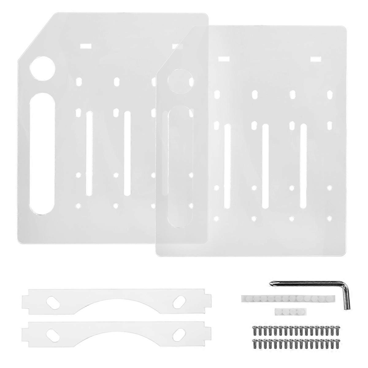 3.5 Inch Desktop Hard Disk Rack Transparent Acrylic 4 layer