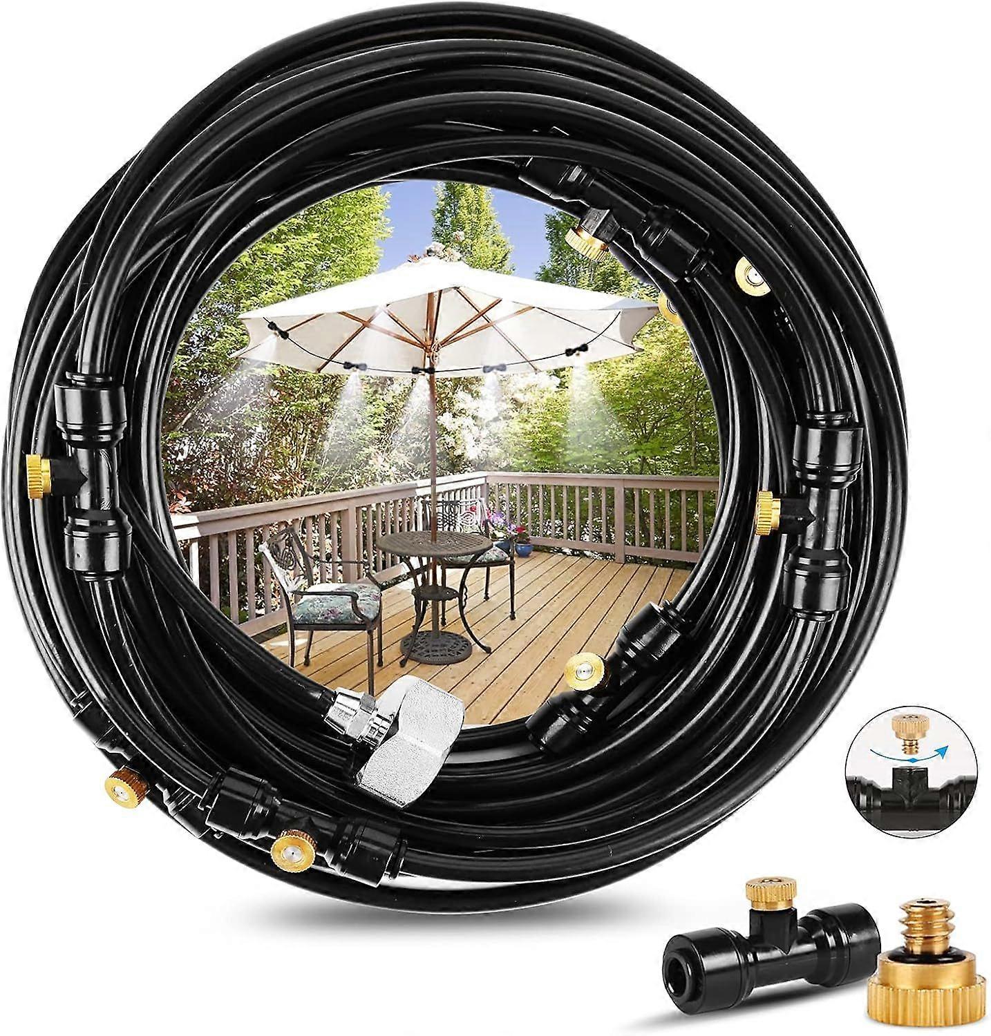 Outdoor Patio Mist Sprayer, Misting System Misting Cooling System, Mist Hose Kit