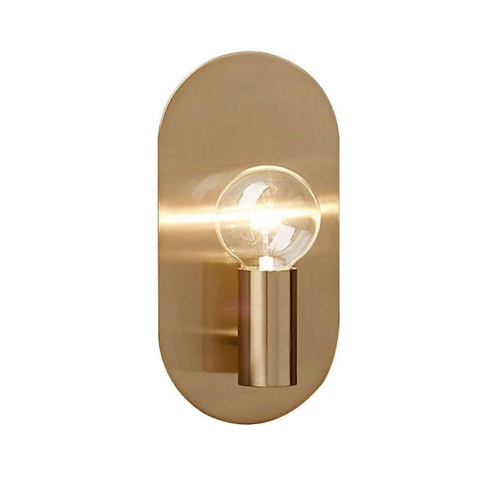 PostModern Simple Gold Hardware Wall Lamp LEDE27 AllCopper Wall Light For Living Room, Bedroom, Hallway Lighting