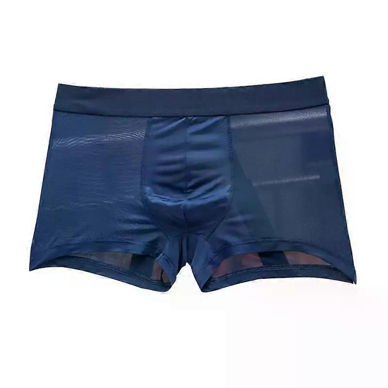 תחתוני גברים שקופים חדשים, בליטה, משי קרח, שקוף, תחתונים סקסיים, תחתוני גברים נמוכים, הלבשה תחתונה, אינטימיים