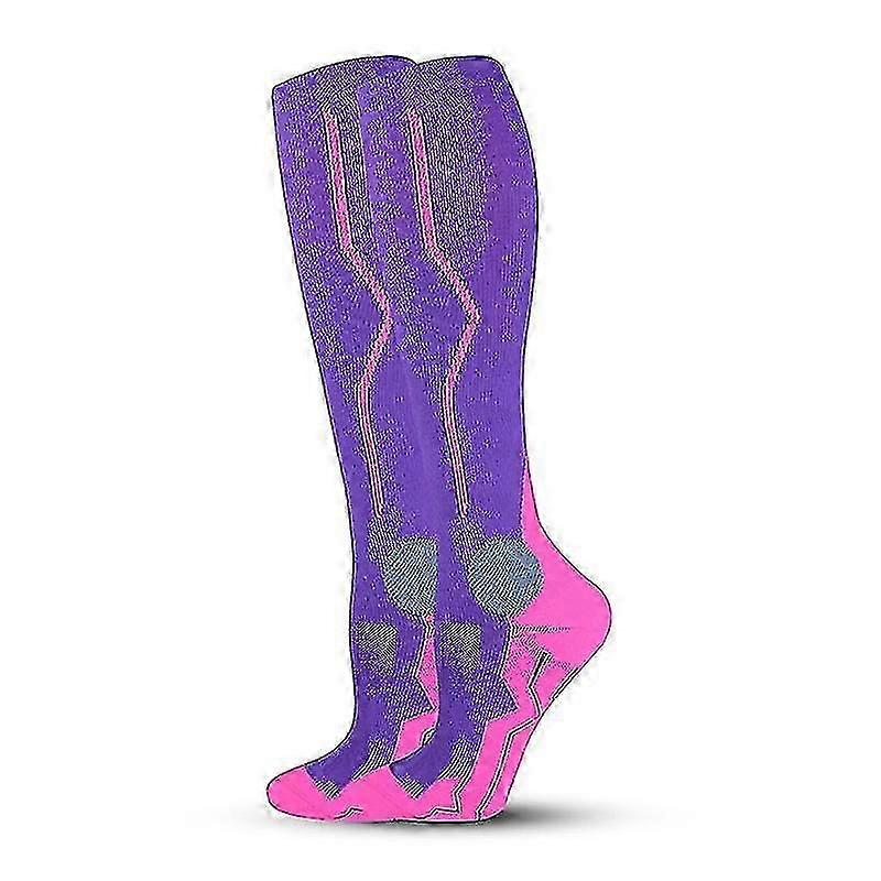 20-30 Mmhg Health Graduated Compression Socks Laser Design Knee High Compression Socks