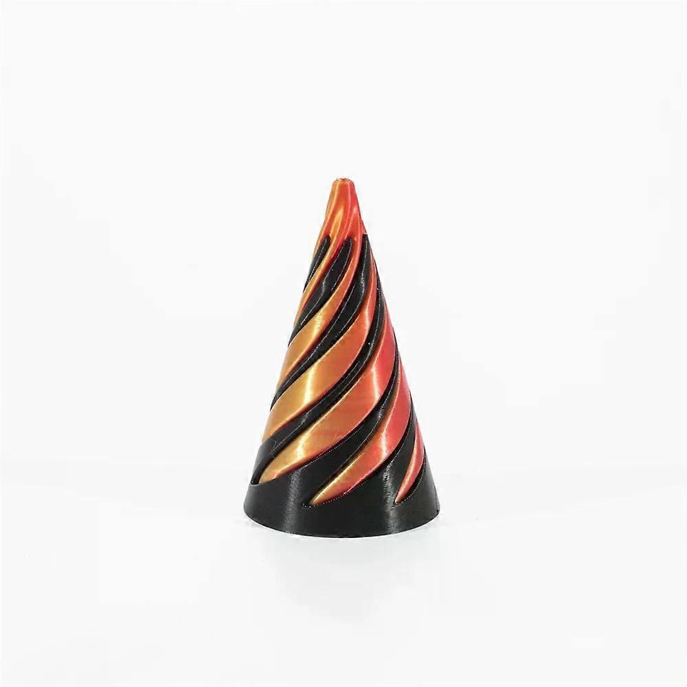 2025 3D Printed Spiral Cone Toy Impossible Pyramid Passthrough Sculpture Pass Through Pyramid Toy Mini Vortex Thread Illusion