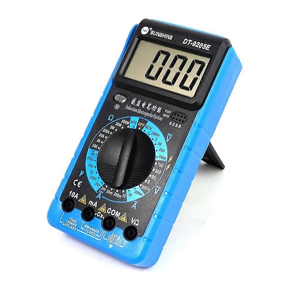 Sunshine Dt-9205e High Precision Digital Multimeter Overload Protection Lcd Display Instrument Tester For Repair Tools