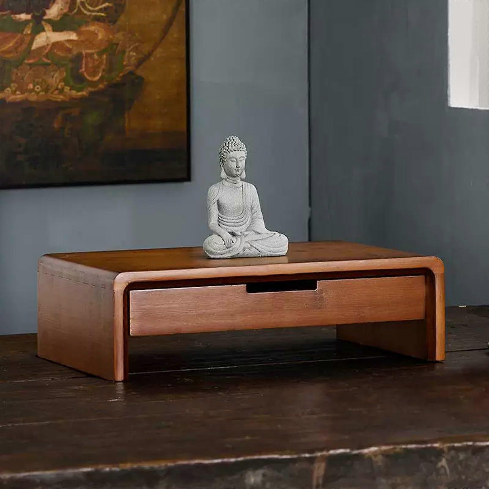 Temple Table For Buddha Statues, Desktop Altar Table, Home Meditation Shrine, Retro Buddhist Altar, 50cm/19in