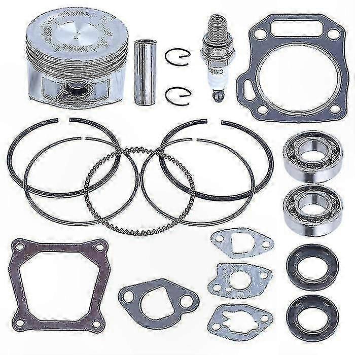 GX160/GX200 5.5-6.5HP Engine Rebuild Kit with Cylinder Head, Piston, Crankshaft Bearing & Oil Seal