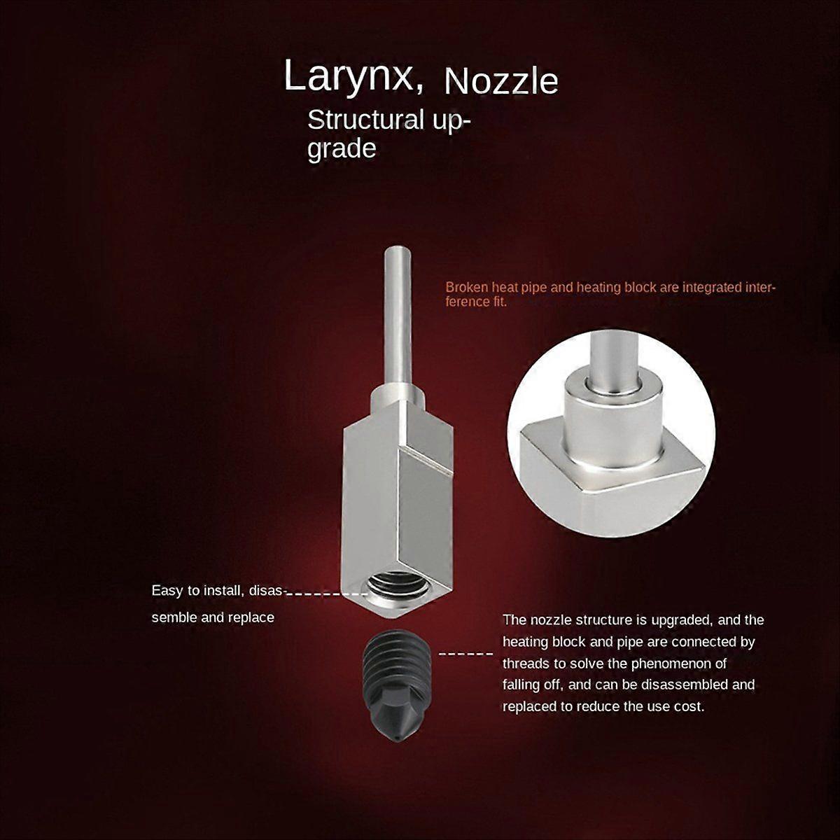 For Bambu Labs Hotend P1P with Removable Hardened Steel 0.4mm Nozzle