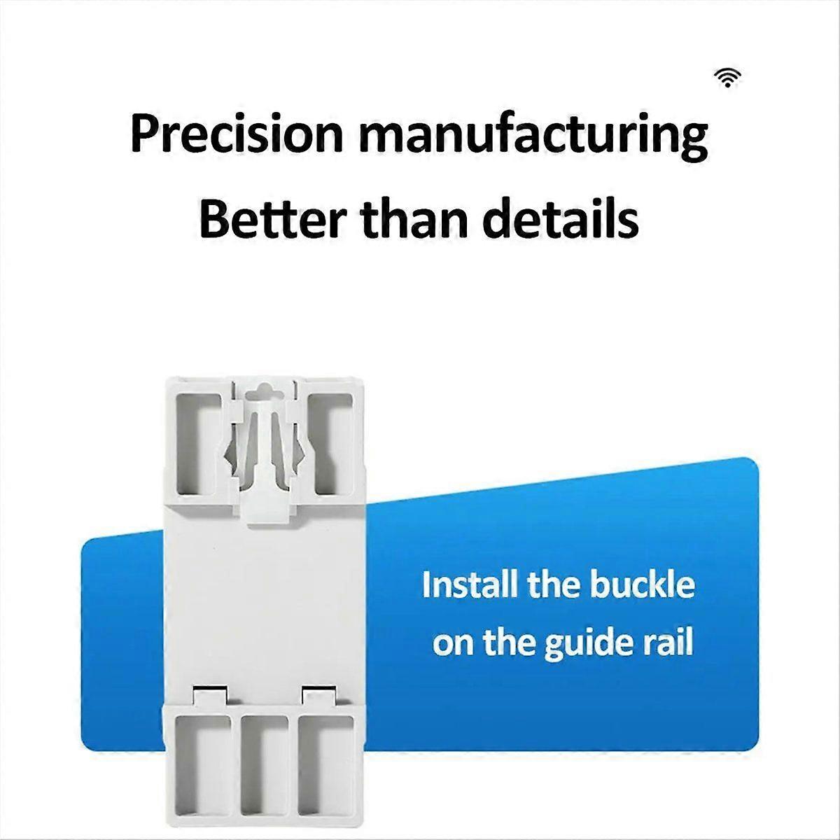 Dual Display Combination Rail Type Single Phase Digital Meter Digital Din Rail Power Meter AC Voltmeter Ammeter Energy