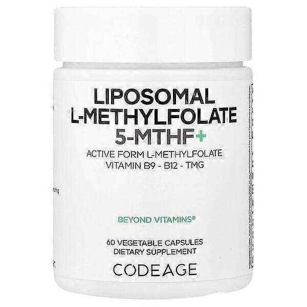 Codeage, Liposomal L-Methylfolate 5-MTHF+, 60 Vegetable Capsules