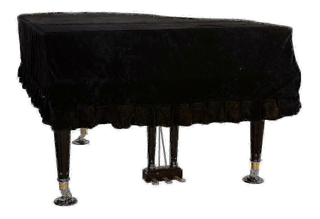 غطاء بيانو كبير مخملي غطاء بيانو مضاد للكهرباء الساكنة رماد غير لاصق جديد