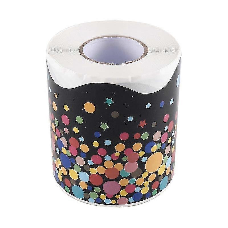 Border Trim Bulletin Borders Stickers 65 Ft Back-To-School Decoration Borders for Bulletin Board/Bla