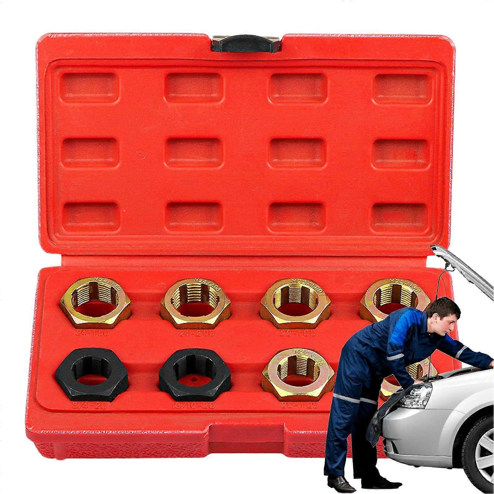 Thread  Kit M8M12 Metric Thread Chaser Set Hex Die Tapping Accessories Rethreading  Tool For Nuts And Screws