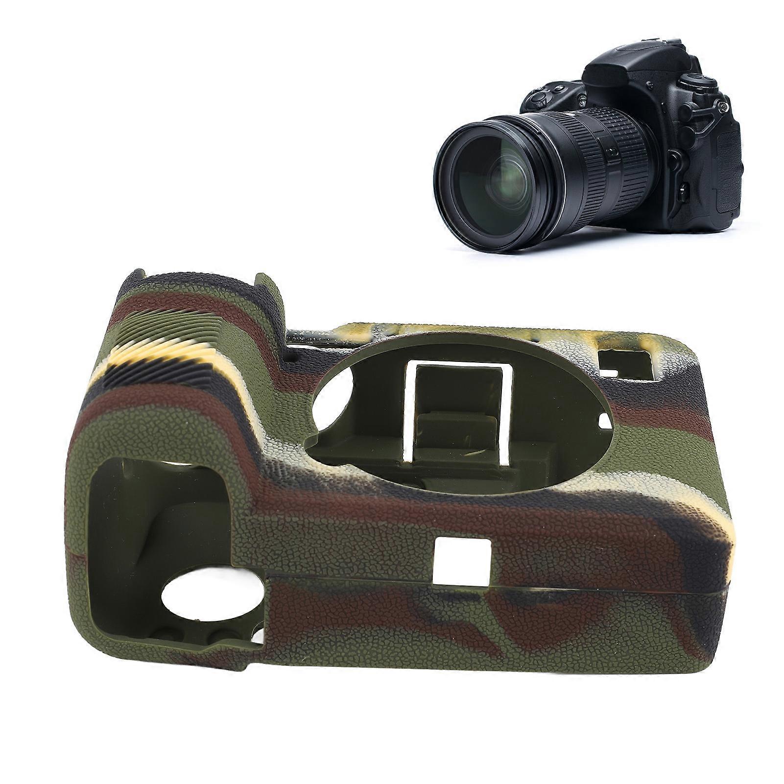 Soft Silicone Camera Cover Shock Absorption Non Slip Camera Protective Case for A7CII A7CR Camouflage 