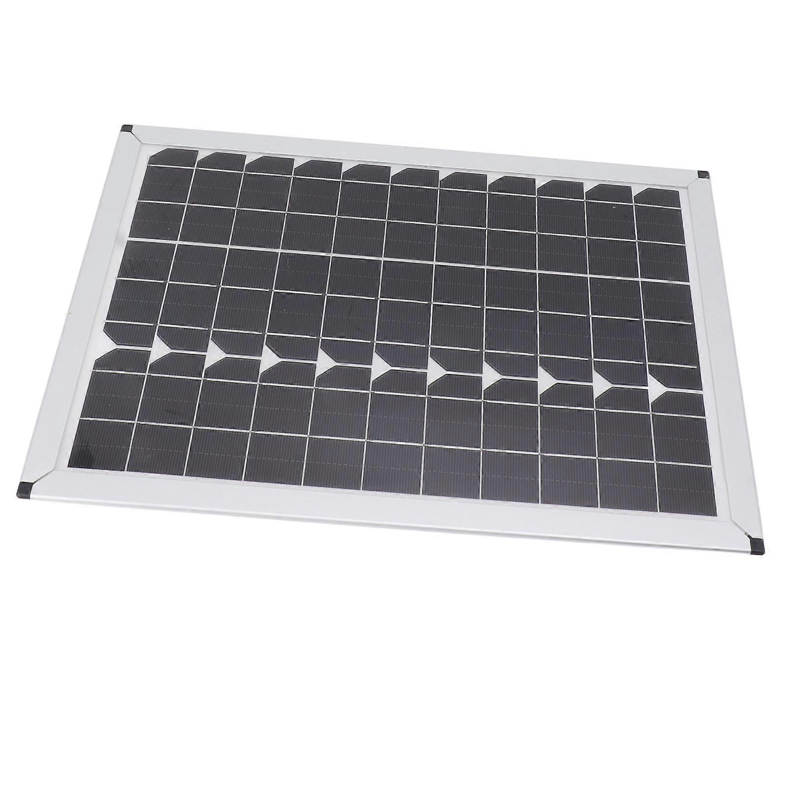 100W Solar Panel Kit Monocrystalline Solar Module with Waterproof 20A 12V 24V Controller for Car Camping 