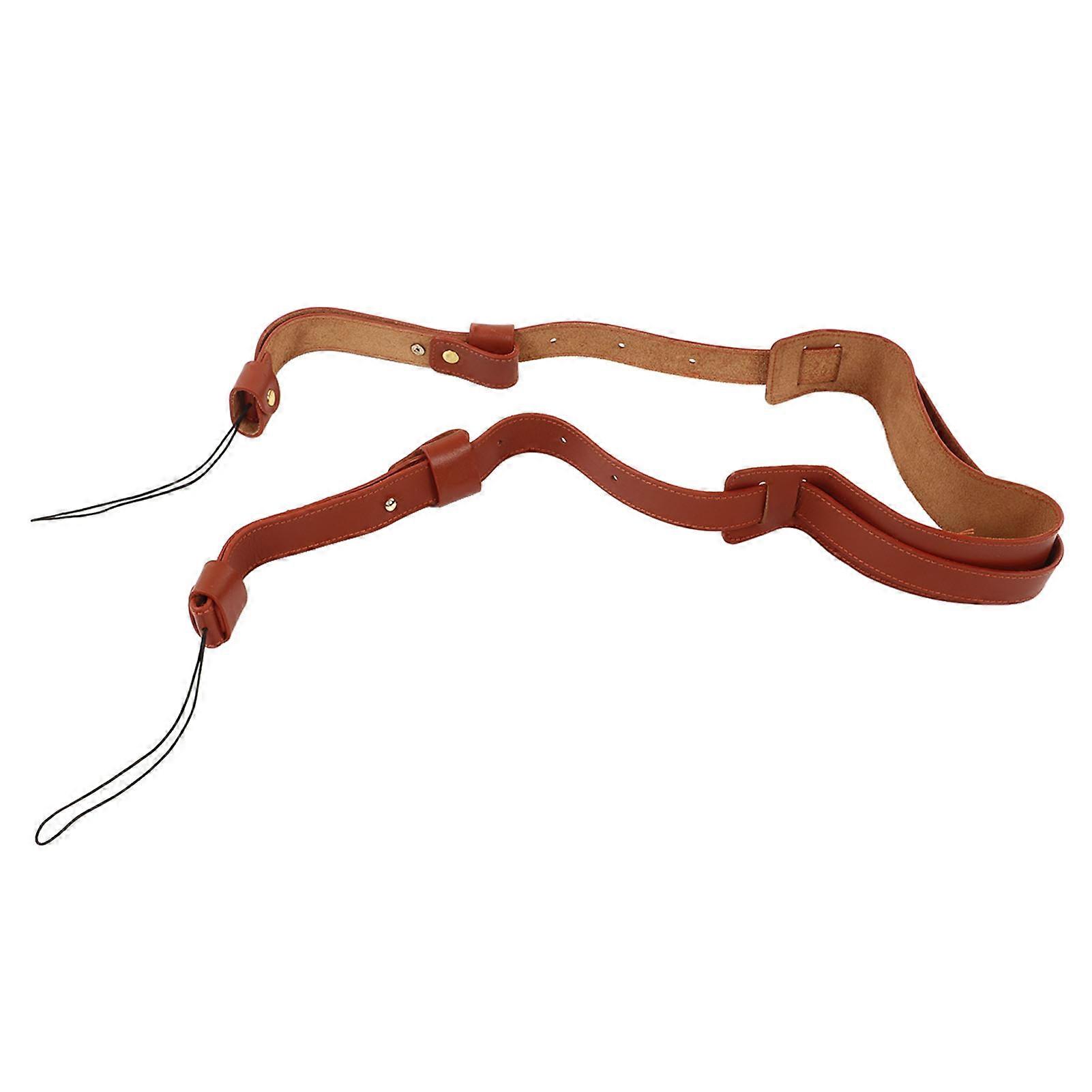 حزام كاميرا جلدي محمول مريح رائع عتيق DSLR كاميرا حزام كتف للتسلق في الهواء الطلق المشي لمسافات طويلة 