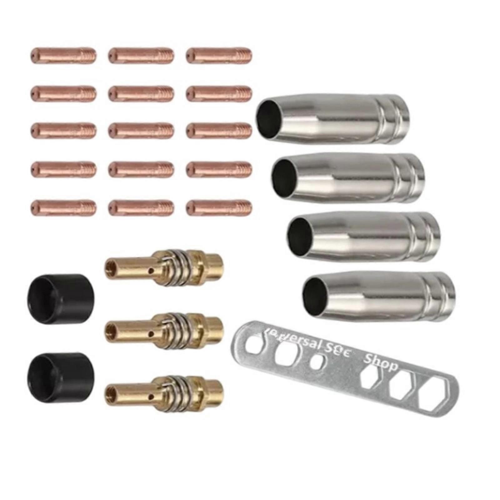 Professional Welding Contact Tip Nozzle Assembly Accuracy Machined 0.8mm Tip for Improved Welding Quality and Efficiency Multicolor