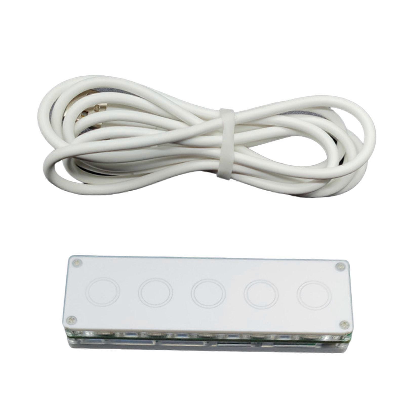 5-Key Programmable Keypad Touchable Mini Keyboard Streamlined Macropad For Gaming And Productivity Tasks Multicolor