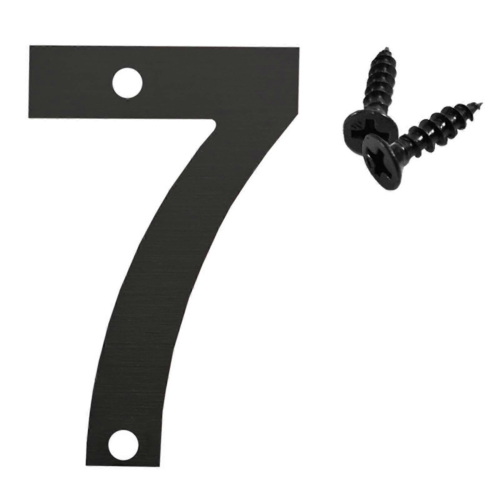 House Number 3 in,Floating Stainless Steel 304 Home Street Number Sign,Large Address Numbers with Screws,Easy to Install,Matt Black