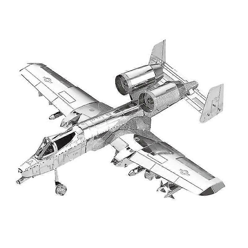 3d Metal Diy Puzzle A-10 Attack Aircraft Model @BUGU
