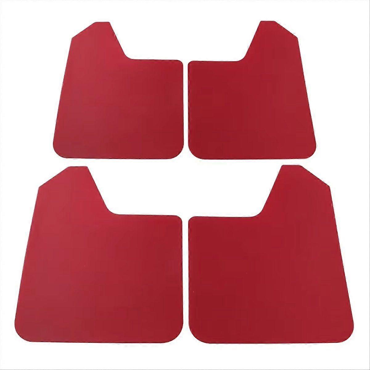 4PCS Universal Red Car Splash Guard Mud Flaps for Car Pickup SUV Mudflaps Flaps Mudguard Automotive