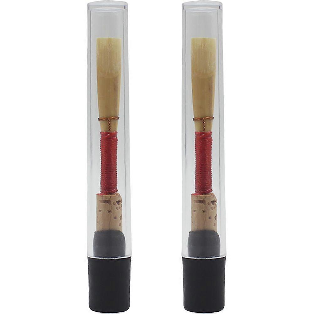 2pcsオーボエリード楽器リード伝統的なリード初心者のための交換用オーボエリード