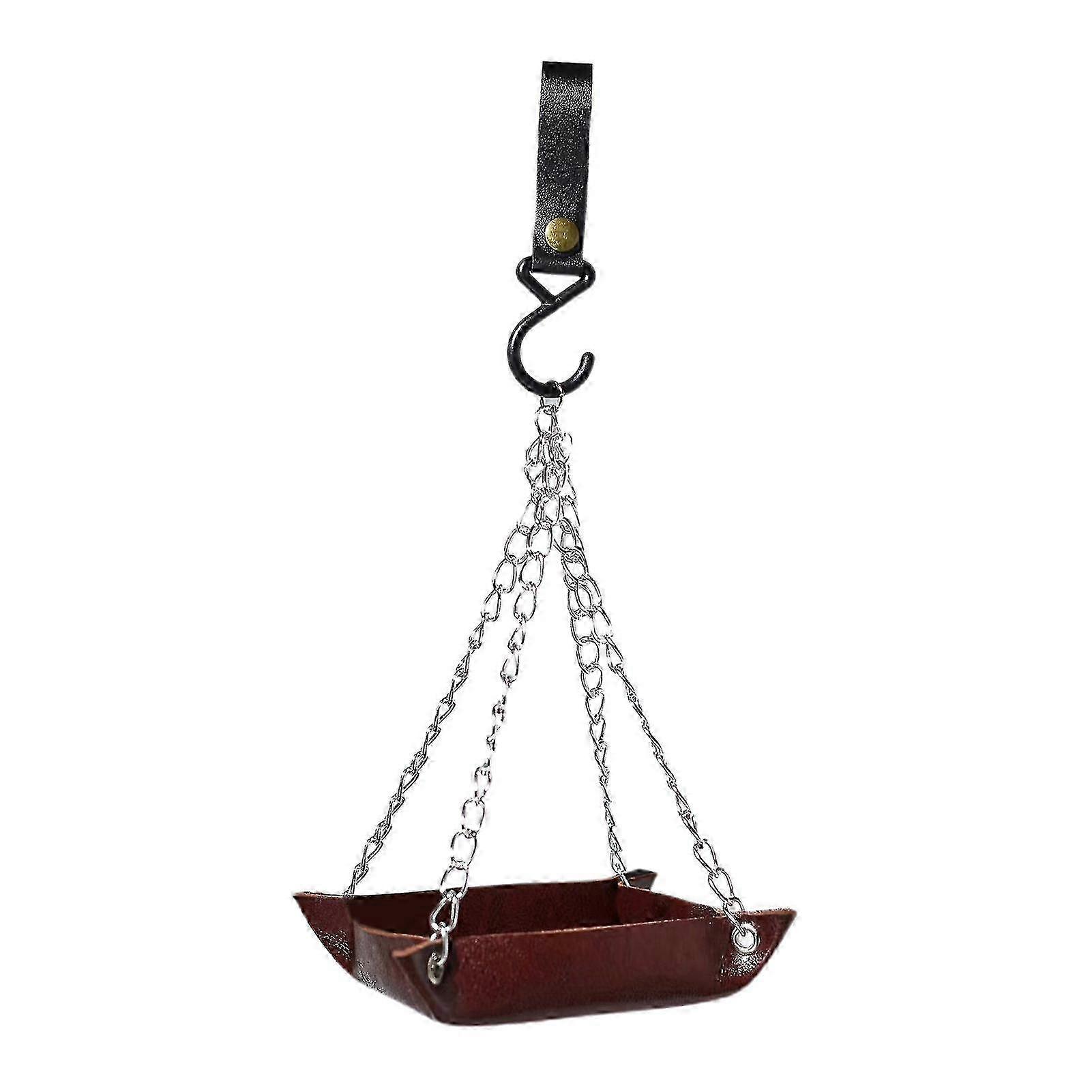 Bird Feeder Hanging with Hook Retro Refillable Food Container for Feeding