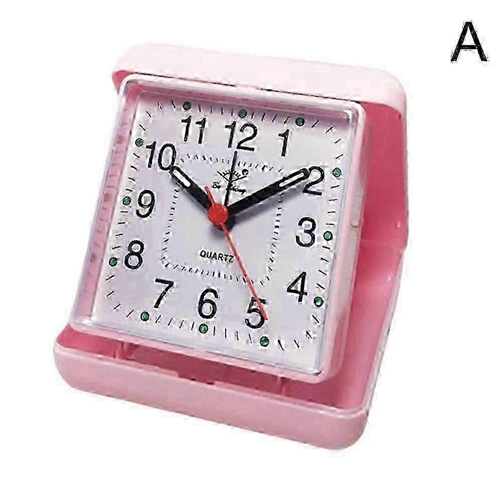 Alarm Clock Portable No Tick Snooze Silent Small Bedside Clocks
