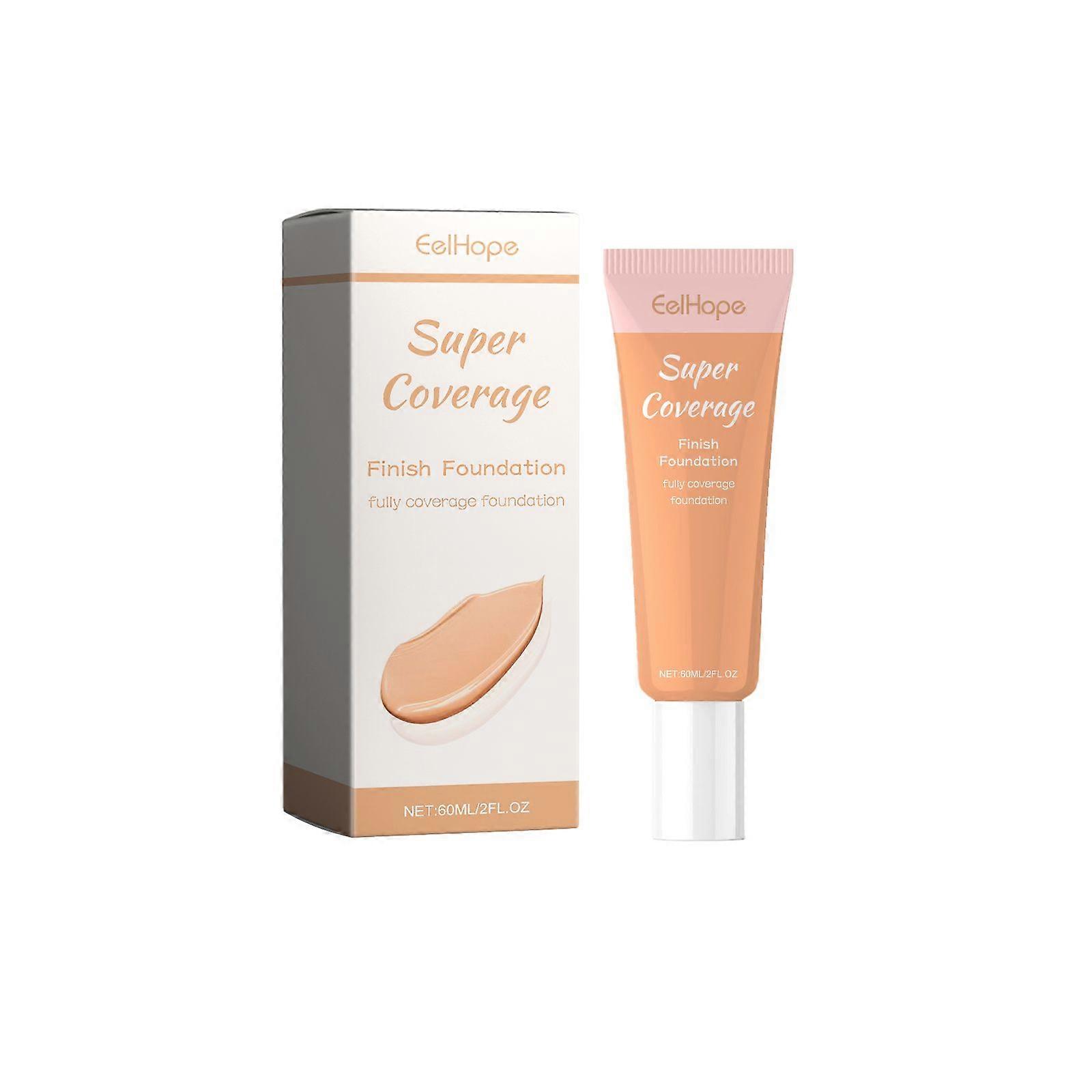 EELHOPE Super Coverage Finish Foundation, Natural Moisturizing Block Defect Containment Is Not A Makeup Waterproof And Sweat