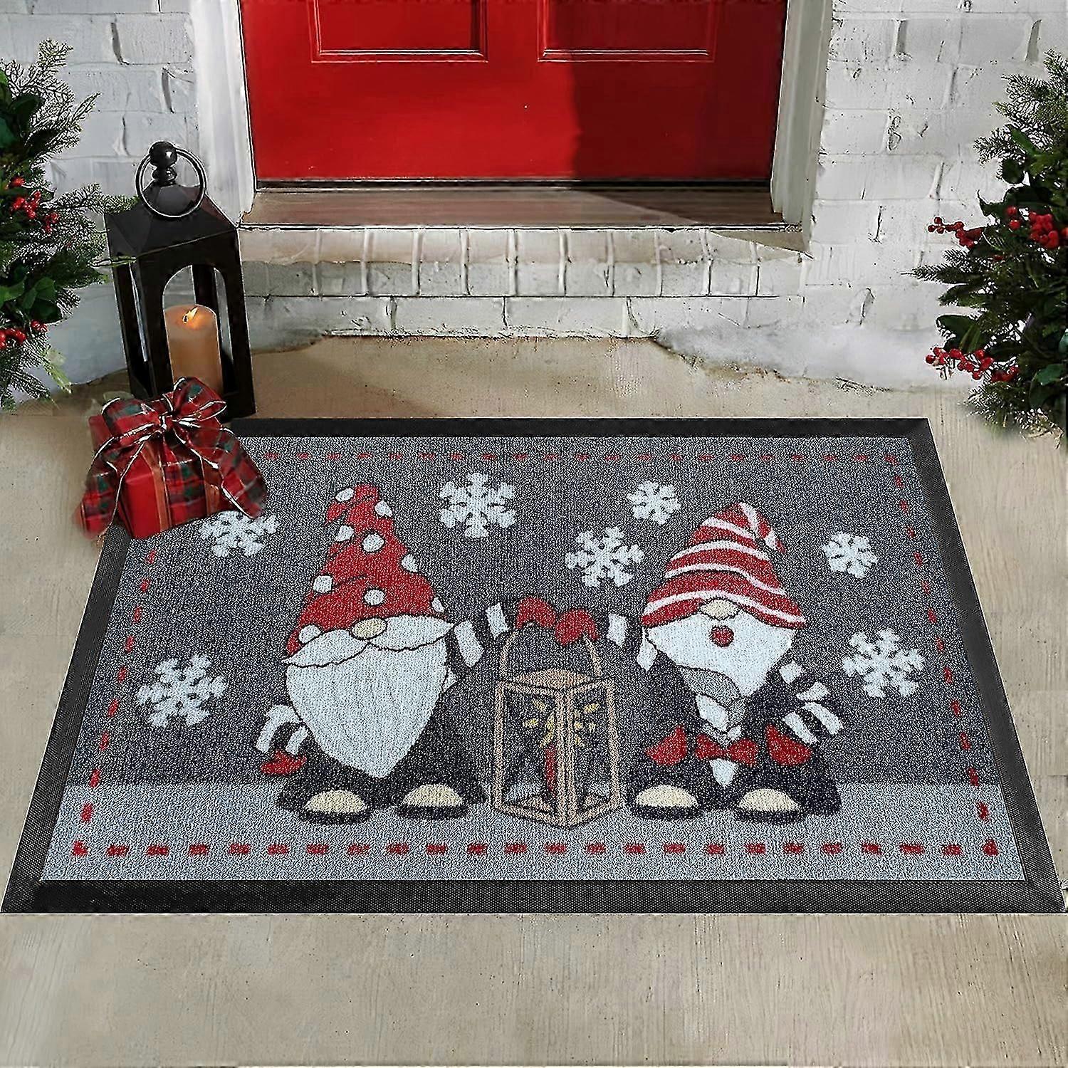 Christmas Doormat - Non-Slip Absorbent Christmas Doormat - 30'x17' Outdoor Doormat - Christmas Welcome Mat - Christmas Outdoor Mat- Christmas Carpet