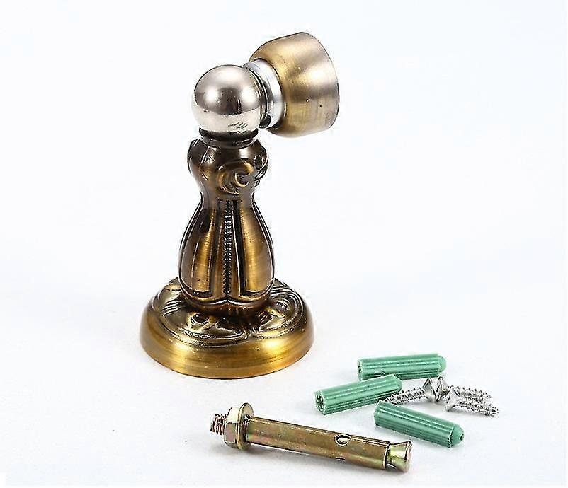 Solid Magnetic Doorstop Magnetic Floor Or Wall Mounted Brass Doorstops