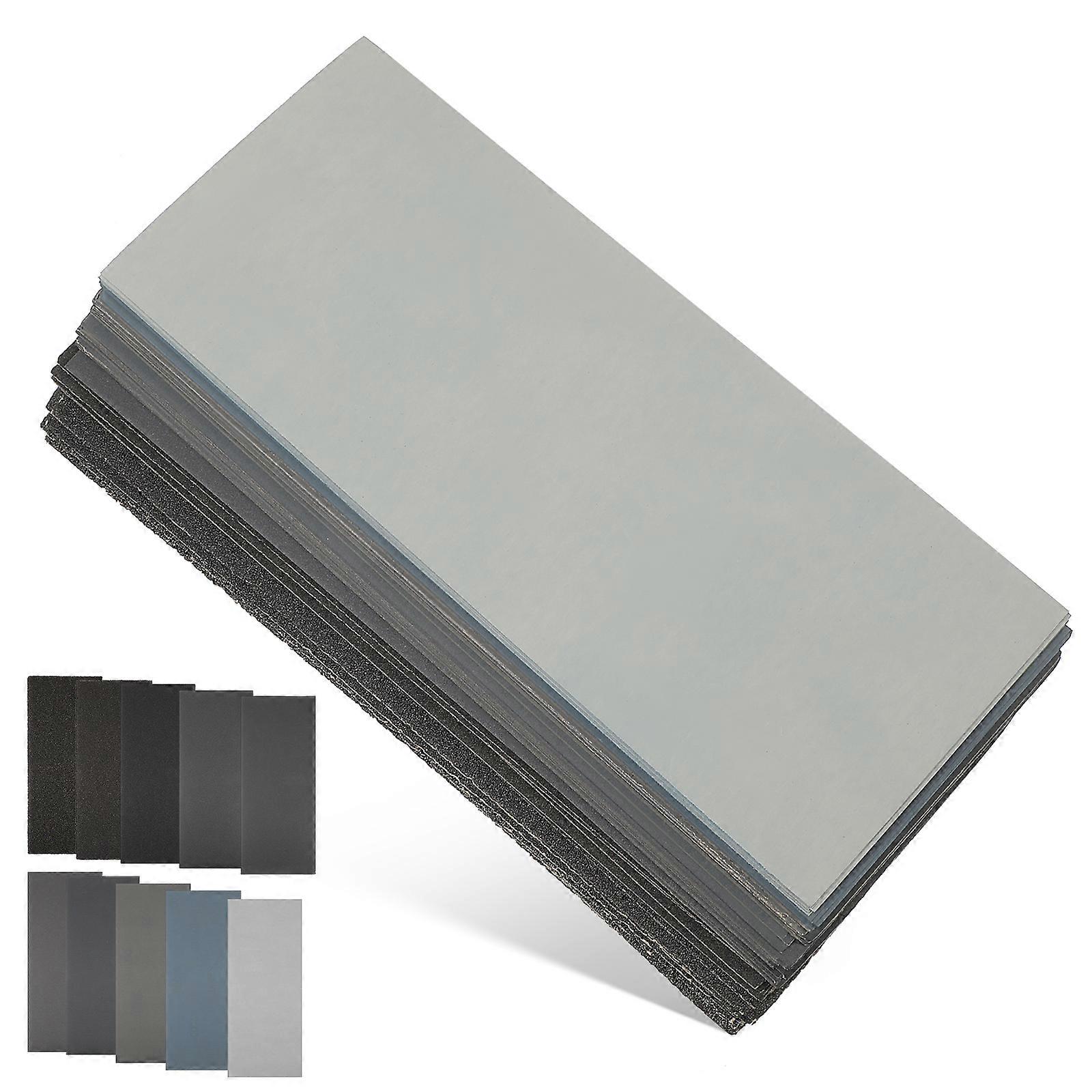 Multipurpose Sandpaper Sheets for Polishing Use Wet and Dry 100Pcs Set